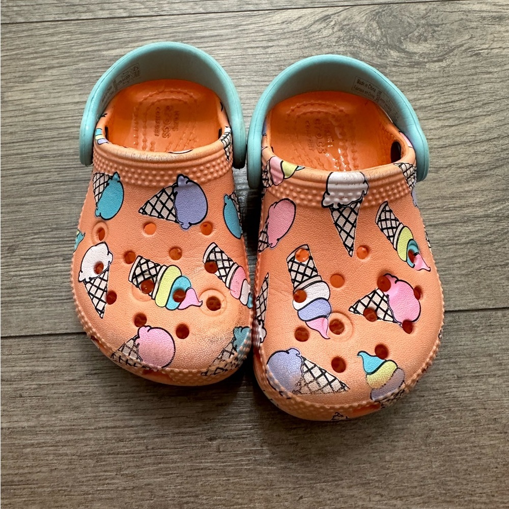 Toddler ice cream crocs
